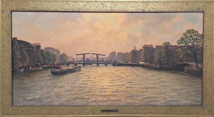 Jacobus Leonardus van der Meide (1910-2002) - Magere brug, Antiquités & Art, Art | Peinture | Classique