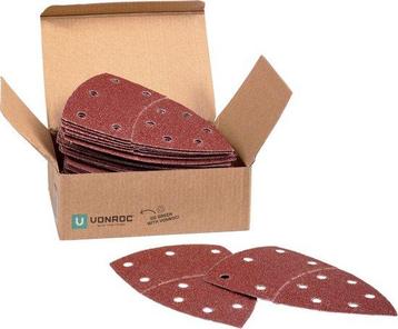 VONROC Schuurpapier set – 100x150MM – 50 stuks – Voor beschikbaar voor biedingen