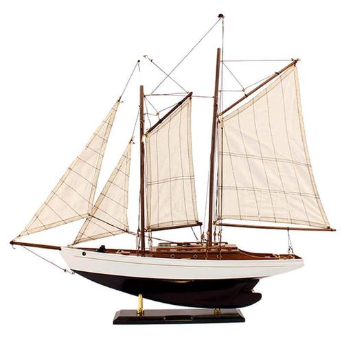 Model zeilboot tweemaster 55cm, Hobby en Vrije tijd, Modelbouw | Boten en Schepen, Nieuw, Verzenden