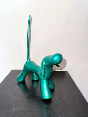 Abdoulaye Derme - sculptuur, Teckel Chien - 25 cm - Koud