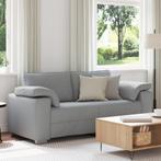 vidaXL Loveseat in Lichtgrijs - 140 cm van stof, Verzenden, Nieuw