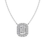 Collier - 14 carats Or blanc - 2.16ct. tw. Diamant (Cultivé, Nieuw