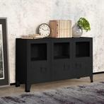 vidaXL Buffet industriel Noir 105x35x62 cm Métal et, Maison & Meubles, Armoires | Dressoirs, Verzenden, Neuf