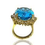 Ring - 14 karaat Geel goud, Prachtige 14K gouden ring met, Handtassen en Accessoires, Ringen, Nieuw