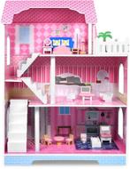 Aufun Poppenhuis Van Hout, Houten Poppenhuis MDF En Poppenhu, Kinderen en Baby's, Verzenden, Nieuw