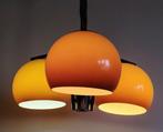 Szarvasi - Space Age Pendant Lamp in Amber Acrylic -