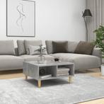 vidaXL Salontafel 60x60x30 cm bewerkt hout betongrijs, Huis en Inrichting, Tafels | Salontafels, Verzenden, Nieuw