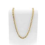 Bicolor gouden magnum schakel ketting | 65 cm (massief goud), Ophalen of Verzenden