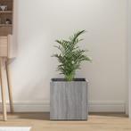 vidaXL Plantenbak 40x40x40 cm bewerkt hout grijs sonoma, Tuin en Terras, Bloempotten, Verzenden, Nieuw