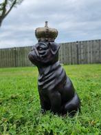 Statue, Crowned Bulldog - 29 cm - Résine