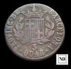 Koninkrijk Spanje. Fernando VII. 3 Quartos 1823 - Barcelona