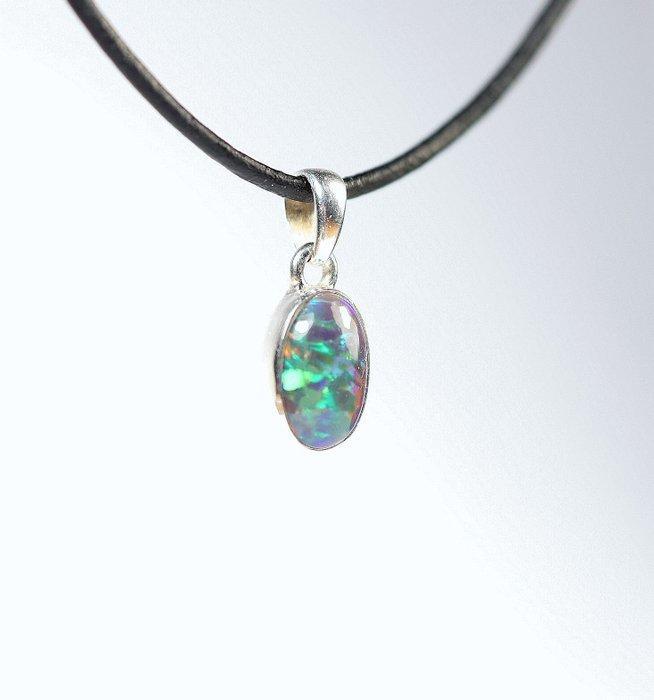 Schwarzer Chalama Opal Hanger / Cabochon / nieuw- 1.06 g -, Collections, Minéraux & Fossiles