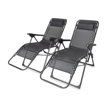 Luxe tuinstoel - set van 2 - 64 x 94,5 x 107,5 cm beschikbaar voor biedingen