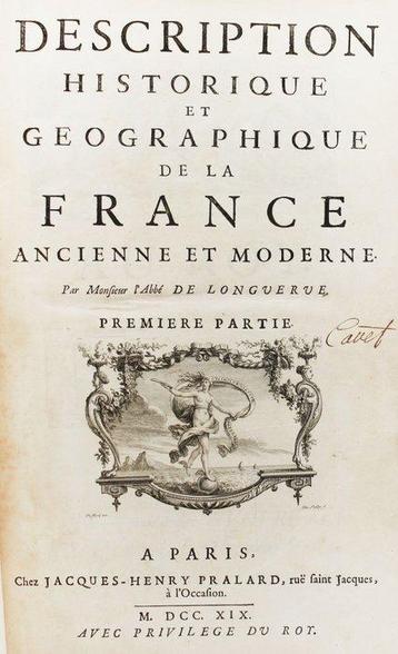 Longuerue - Description de la France - 1719