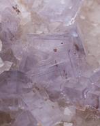 NIEUWE ONTDEKKING!!! BLAUWE ZONE FLUORITE op quartz -, Collections, Minéraux & Fossiles