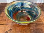 Jan Verschoor - Plateau - Verre - Bol rond multicolore