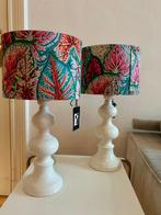 Aro - Tafellamp (2) - Onbekend - Damask katoen - 2 Space Age