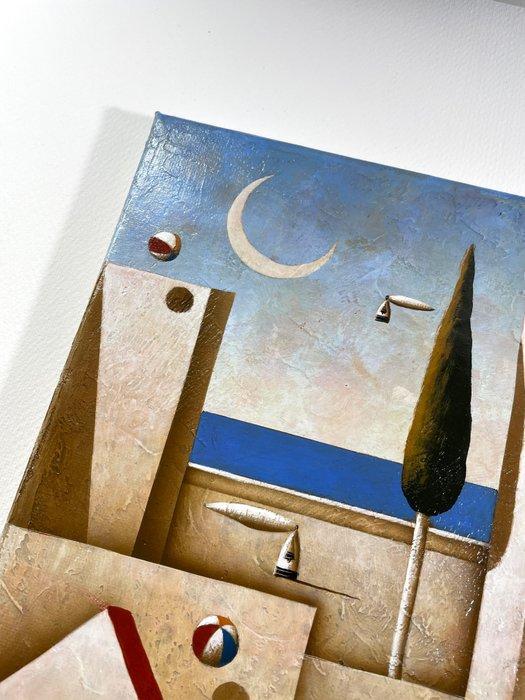 Carlo Mirabasso - Composizione Metafisica, Antiek en Kunst, Kunst | Schilderijen | Modern