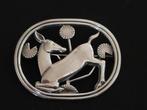 Georg Jensen - Broche Zilver - Nr. 256 Hertenmotief met BOX