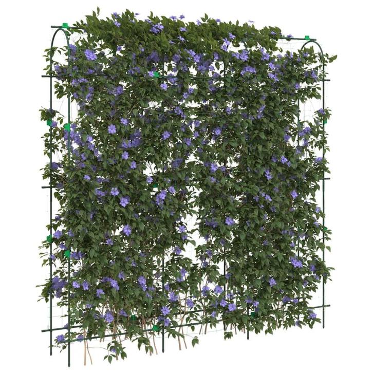 vidaXL Plantenklimrek U-vorm 181x31x182,5 cm staal, Tuin en Terras, Bloembakken en Plantenbakken, Nieuw, Verzenden