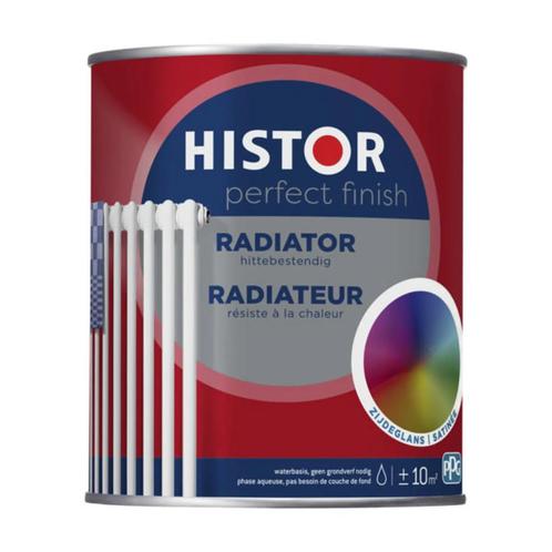 Histor Perfect Finish Radiator Zijdeglans Wit 0.75L, Doe-het-zelf en Bouw, Verf, Beits en Lak, Wit, Nieuw, Verzenden