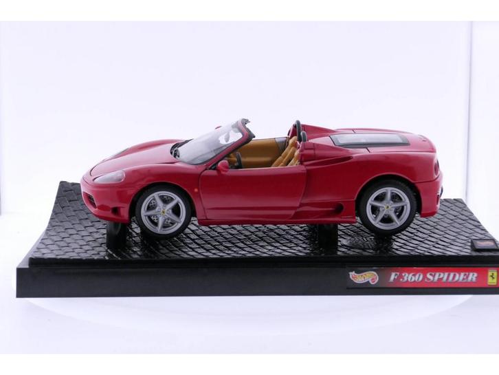 Schaal 1:18 MATTEL HOT WHEELS 27774 FERRARI F360 SPIDER #..., Hobby en Vrije tijd, Modelauto's | 1:18, Gebruikt, Ophalen of Verzenden