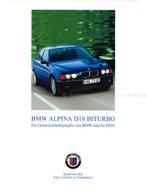 2000 BMW ALPINA D10 BITURBO BROCHURE DUITS, Nieuw