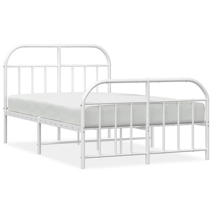 Metalen Bedframe 120x190 Wit | Tweede Kansje | OP=OP, Huis en Inrichting, Slaapkamer | Bedden, 120 cm, 190 cm of minder, Wit, Nieuw
