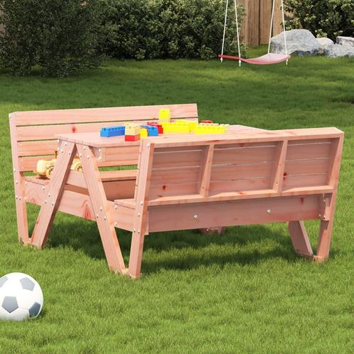 vidaXL Picknicktafel voor kinderen 88x122x58 cm massief, Tuin en Terras, Tuintafels, Nieuw, Verzenden