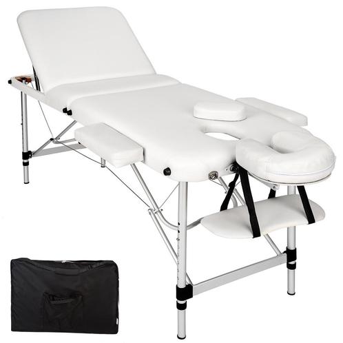 3-zone massagetafel met 5 cm vulling en aluminium frame - wi, Sport en Fitness, Massageproducten, Verzenden