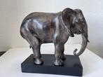 Beeld, Grote Olifant - 27 cm - Composiet, bewerkt voor een, Antiek en Kunst