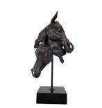 Figurine - Knuffelende paarden - Fer, Antiek en Kunst, Curiosa en Brocante