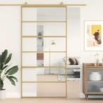 vidaXL Schuifdeur 102,5x205 cm helder ESG-glas en aluminium, Doe-het-zelf en Bouw, Deuren en Vliegenramen, Verzenden, Nieuw