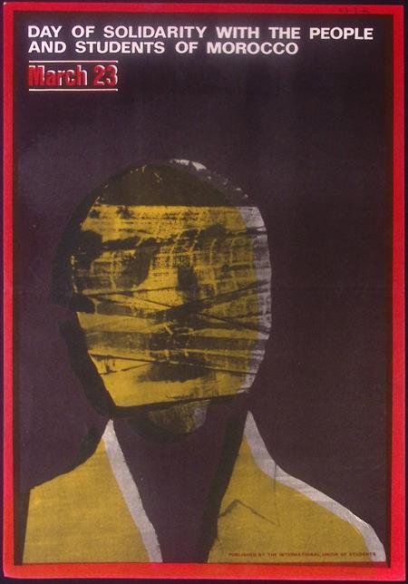 Poster over solidariteit met Marokko (lijst optie, Posters), Verzamelen, Posters, Nieuw, Overige onderwerpen, Met lijst, Verzenden