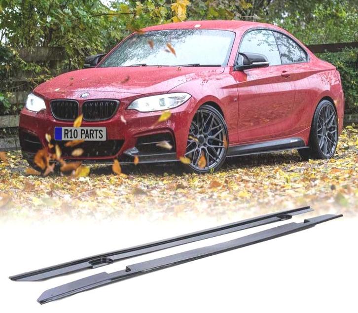 RAJOUTS BAS DE CAISSE BMW F22 F23 LOOK M PERFORMANCE NOIR BR, Auto-onderdelen, Carrosserie, Verzenden