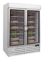 Vrieskast 2 Glasdeuren, Verzenden, Nieuw in verpakking, Koelen en Vriezen