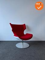 Fauteuil - Artifort Boson - design stoel - Rode stoffering -, Vergader- of Presentatieruimte, Ophalen of Verzenden, Gebruikt, Stoel