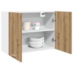 vidaXL Bovenkast Lyon 80x31x60 cm bewerkt hout artisanaal, Huis en Inrichting, Verzenden, Nieuw
