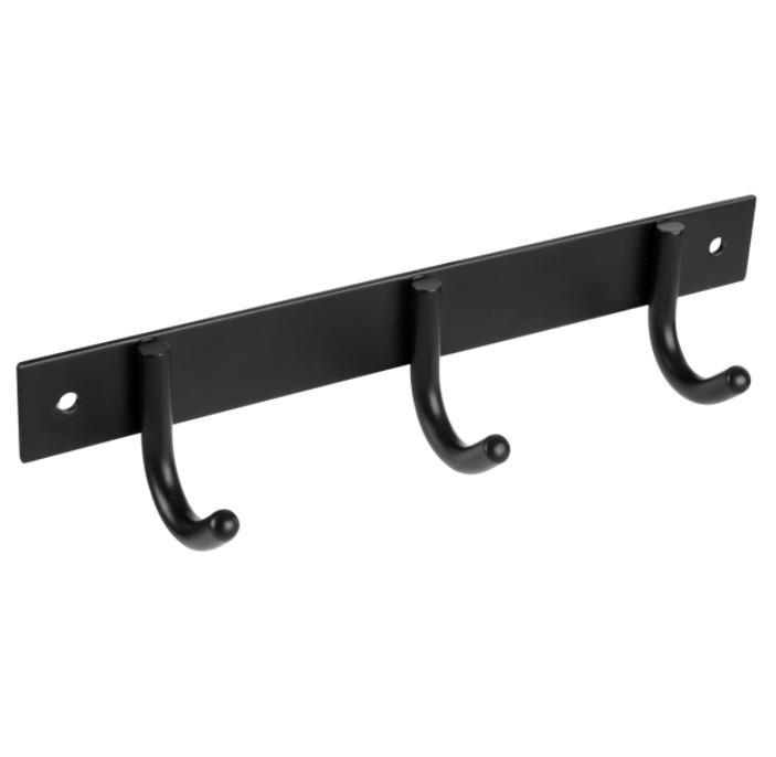 Differnz kapstok 3 haken beugel rvs mat zwart, Huis en Inrichting, Woonaccessoires | Kapstokken, Nieuw, Overige materialen