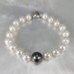Tahitian & Akoya pearls from Ø 9 to 10,6 mm - Armband Zilver