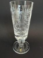 Vase (2) - Cristal - gravé des années 1960, Antiek en Kunst