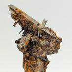 AEGIRINA, zwarte kristallen ingelijst in rokerige kwarts., Verzamelen