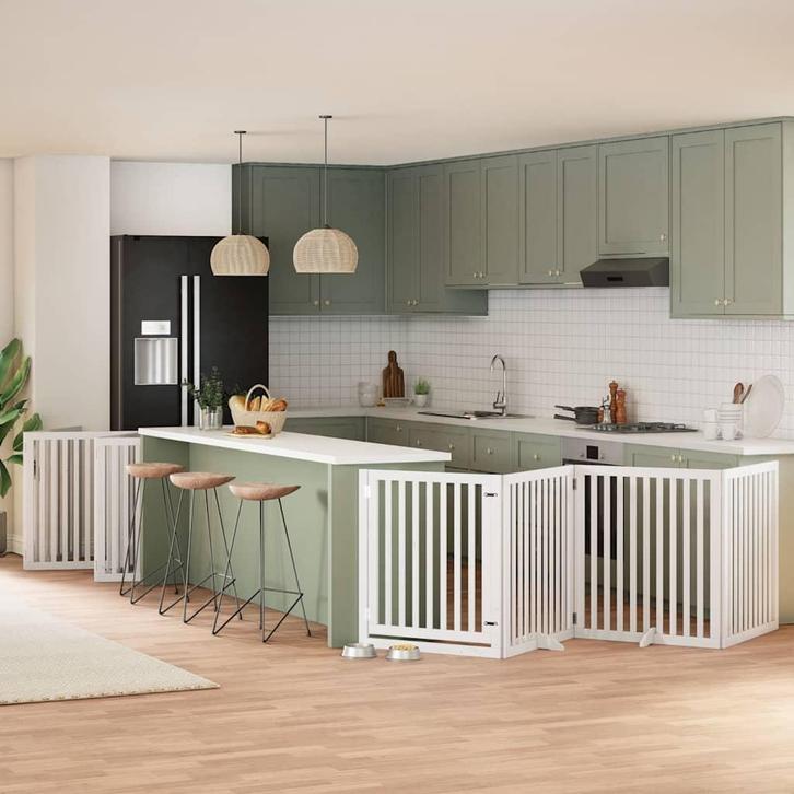 vidaXL Hondenhek inklapbaar met deur 10 panelen 800cm, Dieren en Toebehoren, Hondenbenches, Nieuw, Verzenden