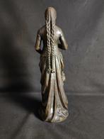 Léon Gregroire (XIX-XX) - sculptuur, Femme à la longue