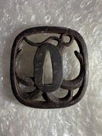 Edo-periode ijzeren sukashi tsuba – anker (Ikari) motief –, Antiek en Kunst