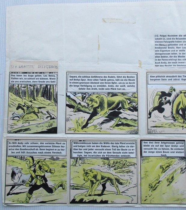 Wirel - 1 Original page - Bessy - De laatste diligence -, Livres, BD