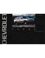 2001 CHEVROLET TAHOE INSTRUCTIEBOEKJE NEDERLANDS, Ophalen of Verzenden