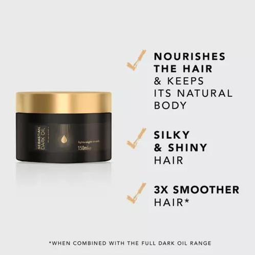 Sebastian Professional Dark Oil Lightweight Mask, Handtassen en Accessoires, Uiterlijk | Haarverzorging, Nieuw, Verzenden
