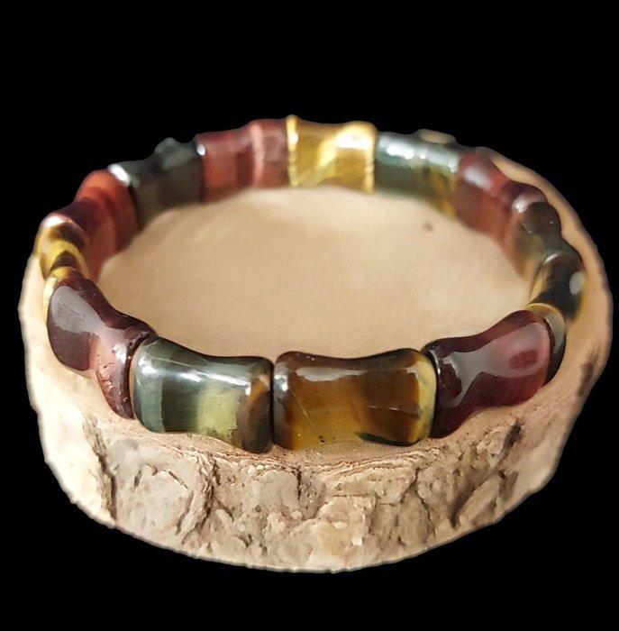 Elegant armband van multicolore tijgeroog. Echte,, Collections, Minéraux & Fossiles