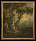 François Boucher (1703-1770), Suiveur de - Le Billet-Doux, Antiek en Kunst